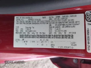 2016 Ford Fiesta SE with VIN 3FADP4BJ2GM176040, listed as a IAAI auction lot 41940246 with 110,877 mi miles. Bid and sale history available at carsss.com. Image 9.