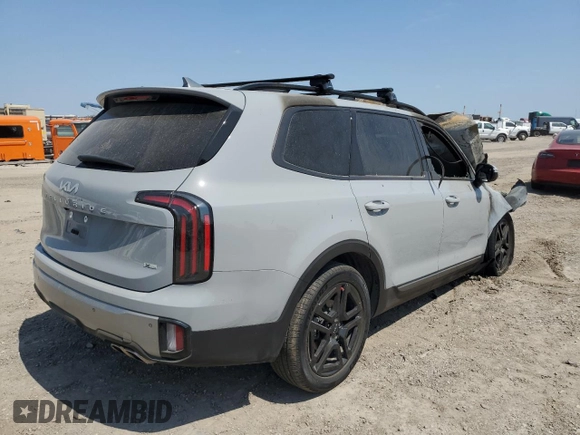 2023 Kia Telluride SX Prestige X-Line z VIN 5XYP5DGC8PG404532, wystawiony jako Copart lot #53205865 z przebiegiem Nie podano mil oraz Nie do naprawy • Non repairable. Historia ofert i sprzedaży dostępna na DreamBid. Obrazek 3.