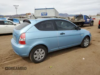 2008 Hyundai Accent GS with VIN KMHCM36C08U078802, listed as a Copart auction lot 50921905 with 54,143 mi miles and Salvage Title. Bid and sale history available at carsss.com. Image 3.