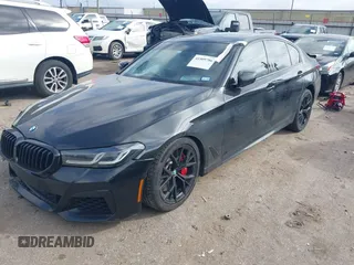 2021 BMW 5 Series 540i with VIN WBA53BJ01MWW91692, listed as a IAAI auction lot 41509786 with 33,345 mi miles and . Bid and sale history available at DreamBid. Image 2.