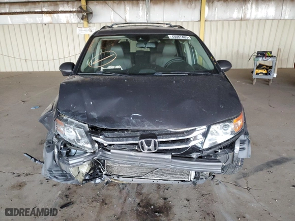 2015 Honda Odyssey EX-L with VIN 5FNRL5H62FB037338, listed as a Copart auction lot 43087485 with 134,579 mi miles and Salvage Title. Bid and sale history available at carsss.com. Image 5.