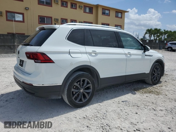 2022 Volkswagen Tiguan SE with VIN 3VV3B7AX4NM147469, listed as a Copart auction lot 59150175 with 100,307 mi miles and Salvage title. Bid and sale history available at DreamBid. Image 3.