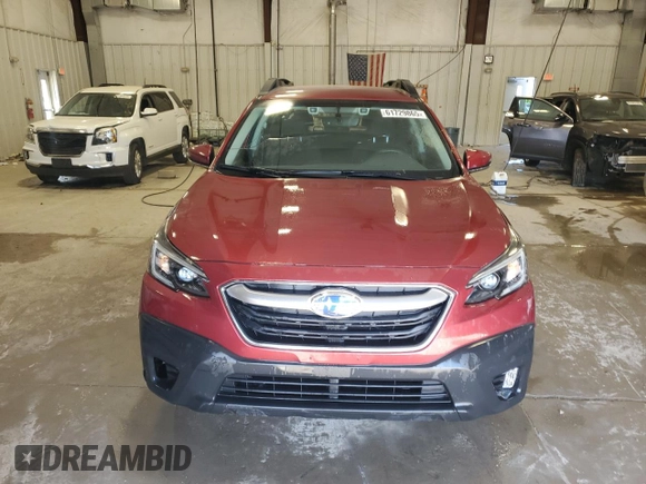 2020 Subaru Outback Premium with VIN 4S4BTACC4L3265482, listed as a Copart auction lot 61729865 with 56,944 mi miles and Non repairable. Bid and sale history available at DreamBid. Image 5.