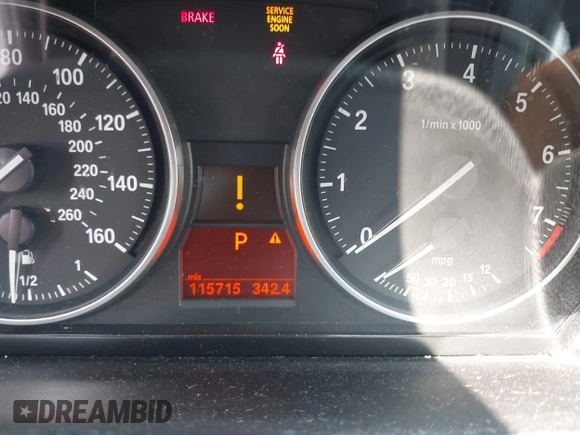 2011 BMW 3 Series 328i xDrive with VIN WBAPK5C53BA662971, listed as a IAAI auction lot 42876485 with 115,715 mi miles and . Bid and sale history available at DreamBid. Image 7.