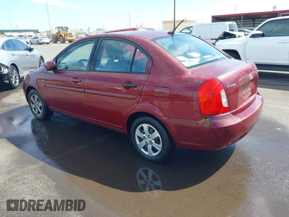 2010 Hyundai Accent GLS with VIN KMHCN4AC4AU485148, listed as a IAAI auction lot 41528392 with 133,680 mi miles. Bid and sale history available at carsss.com. Image 3.