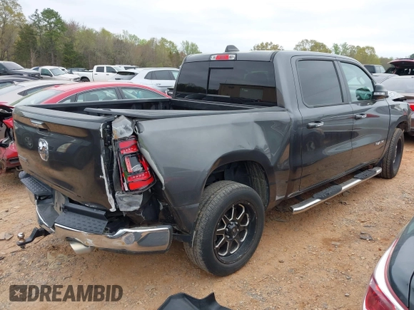 2019 Ram 1500 Big Horn z VIN 1C6RREFT7KN522858, wystawiony jako IAAI lot #41938140 z przebiegiem 115 165 mil mil oraz . Historia ofert i sprzedaży dostępna na DreamBid. Obrazek 4.