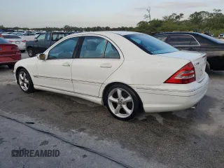 2005 Mercedes-Benz C with VIN WDBRF40J95F663026, listed as a Copart auction lot 53573595 with Not Provided miles and Salvage Title. Bid and sale history available at DreamBid. Image 2.