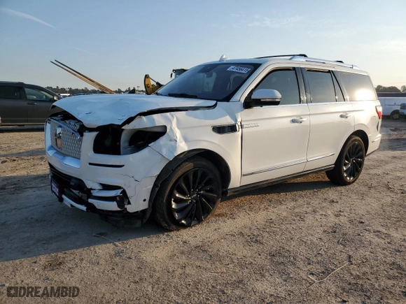 2020 Lincoln Navigator Reserve with VIN 5LMJJ2LT6LEL21396, listed as a Copart auction lot 47456415 with 72,311 mi miles and Salvage Title. Bid and sale history available at carsss.com. Image 1.