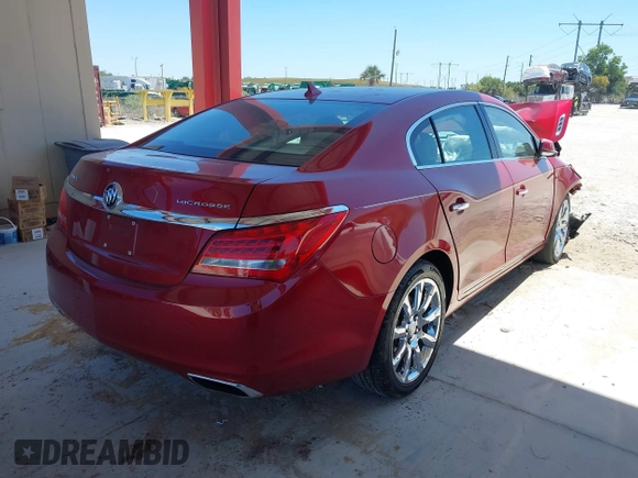 2014 Buick LaCrosse Premium I with VIN 1G4GD5G33EF179635, listed as a IAAI auction lot 41891296 with 61,976 mi miles and . Bid and sale history available at DreamBid. Image 4.