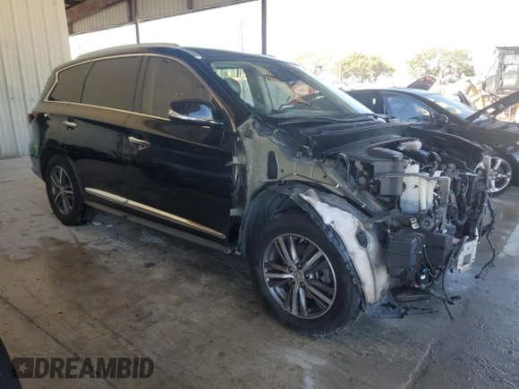 2019 Infiniti QX60 Luxe z VIN 5N1DL0MM7KC521610, wystawiony jako Copart lot #48518765 z przebiegiem 54 561 mil mil oraz Szkody całkowita. Historia ofert i sprzedaży dostępna na DreamBid. Obrazek 4.