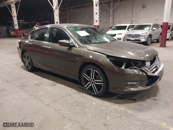 2014 Honda Accord Sedan Sport with VIN 1HGCR2F53EA033028, listed as a IAAI auction lot 41798748 with 109,725 mi miles. Bid and sale history available at carsss.com. Image 1.