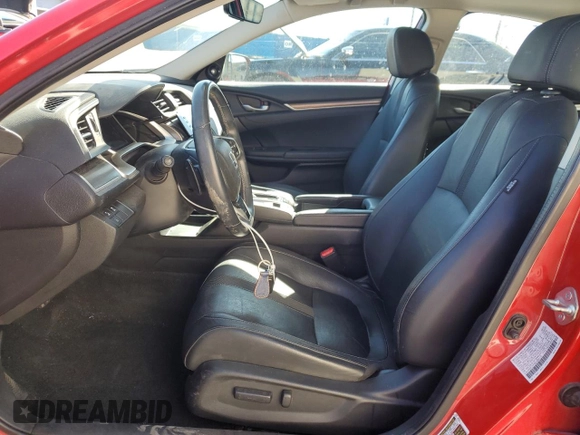 2020 Honda Civic Sedan Touring with VIN 2HGFC1F98LH683113, listed as a Copart auction lot 80106424 with 37,590 mi miles and Salvage Title. Bid and sale history available at carsss.com. Image 7.