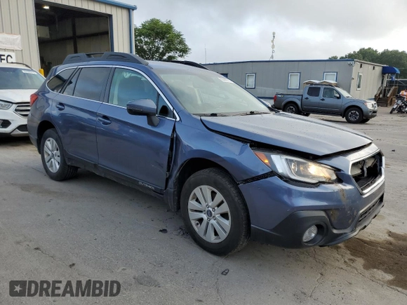 2018 Subaru Outback Premium with VIN 4S4BSAFC3J3289932, listed as a Copart auction lot 62462725 with 54,364 mi miles and Salvage title. Bid and sale history available at DreamBid. Image 4.