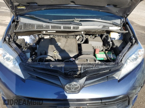 2019 Toyota Sienna L with VIN 5TDZZ3DC6KS013290, listed as a Copart auction lot 49493685 with 76,416 mi miles and Salvage Title. Bid and sale history available at carsss.com. Image 12.