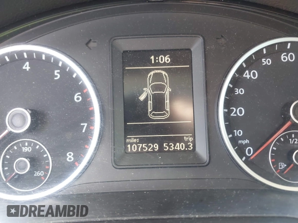 2011 Volkswagen Tiguan SE with VIN WVGBV7AX4BW532488, listed as a IAAI auction lot 42084347 with 107,529 mi miles and . Bid and sale history available at DreamBid. Image 7.
