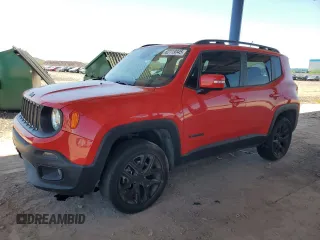 2017 Jeep Renegade Altitude with VIN ZACCJBBB0HPF80280, listed as a Copart auction lot 62119345 with 56,183 mi miles and Salvage title. Bid and sale history available at DreamBid. Image 1.