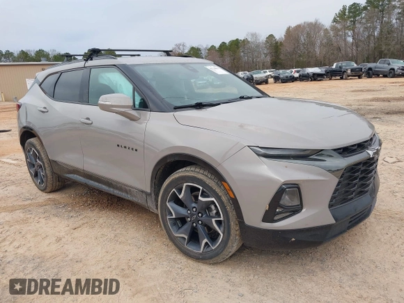 2021 Chevrolet Blazer RS with VIN 3GNKBERS4MS508899, listed as a IAAI auction lot 41728853 with 77,481 mi miles and . Bid and sale history available at DreamBid. Image 1.