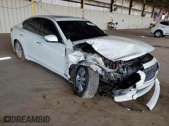 2017 Infiniti Q50 Premium with VIN JN1EV7AP9HM735109, listed as a Copart auction lot 51840745 with 95,507 mi miles and Salvage Title. Bid and sale history available at DreamBid. Image 4.