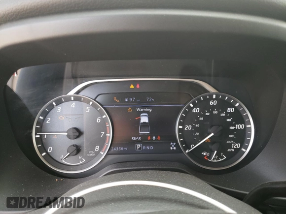 2024 Nissan Titan SV with VIN 1N6AA1EC6RN100286, listed as a Copart auction lot 78082024 with 24,336 mi miles and Salvage title. Bid and sale history available at DreamBid. Image 9.