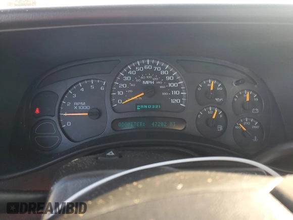 2005 Chevrolet Silverado 1500 LS with VIN 1GCEC14T45E264467, listed as a Copart auction lot 43875115 with 47,202 mi miles and Clean Title. Bid and sale history available at carsss.com. Image 9.