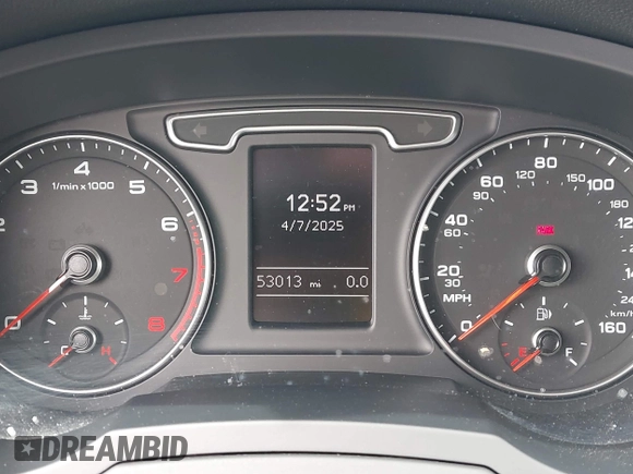 2015 Audi Q3 Premium Plus with VIN WA1EFCFSXFR009768, listed as a IAAI auction lot 41974476 with 53,013 mi miles and . Bid and sale history available at DreamBid. Image 7.