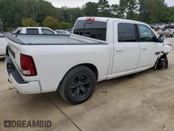 2018 Ram 1500 Sport z VIN 1C6RR7MT6JS209850, wystawiony jako Copart lot #73999674 z przebiegiem 62 109 mil mil oraz Szkoda całkowita • Salvage title. Historia ofert i sprzedaży dostępna na DreamBid. Obrazek 3.