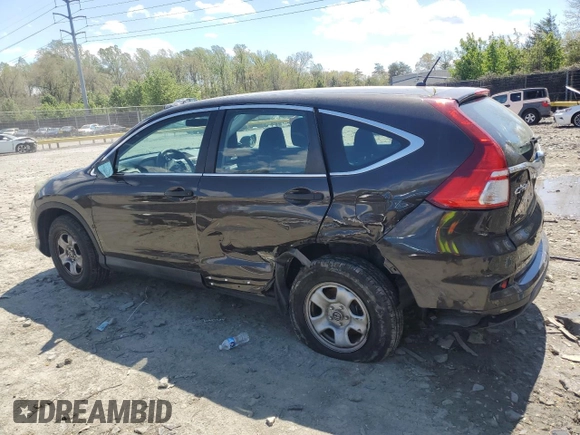 2015 Honda CR-V LX with VIN 2HKRM4H32FH621981, listed as a Copart auction lot 52135925 with 38,562 mi miles and Salvage Title. Bid and sale history available at DreamBid. Image 2.