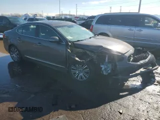 2014 Kia Cadenza Premium with VIN KNALN4D72E5164290, listed as a Copart auction lot 46880435 with Not Provided miles and Salvage Title. Bid and sale history available at DreamBid. Image 4.