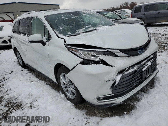 2022 Toyota Sienna Limited with VIN 5TDZSKFCXNS068163, listed as a Copart auction lot 81827224 with 40,821 mi miles and Salvage Title. Bid and sale history available at carsss.com. Image 4.