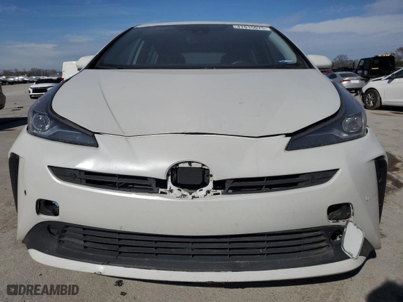 2021 Toyota Prius L Eco with VIN JTDKAMFU5M3133915, listed as a Copart auction lot 47015075 with 56,133 mi miles and Salvage Title. Bid and sale history available at carsss.com. Image 5.