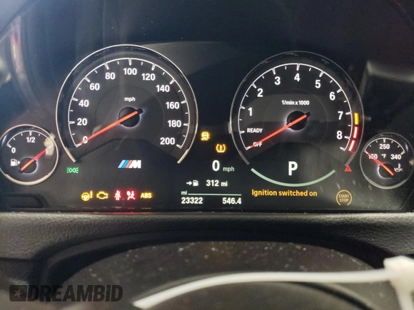 2020 BMW M4 with VIN WBS4Y9C08LFH71555, listed as a Copart auction lot 76549633 with 23,322 mi miles. Bid and sale history available at carsss.com. Image 9.