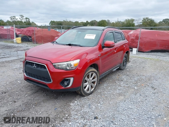 2015 Mitsubishi Outlander Sport 2.4 GT with VIN 4A4AP4AW3FE025750, listed as a IAAI auction lot 41601911 with 1 mi miles. Bid and sale history available at carsss.com. Image 2.