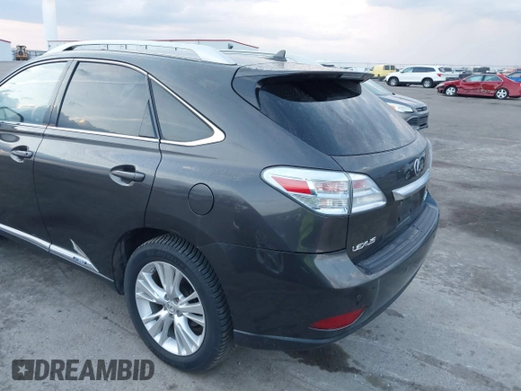 2010 Lexus RX 450h with VIN JTJBC1BA5A2027693, listed as a IAAI auction lot 41898389 with 192,344 mi miles and . Bid and sale history available at DreamBid. Image 19.