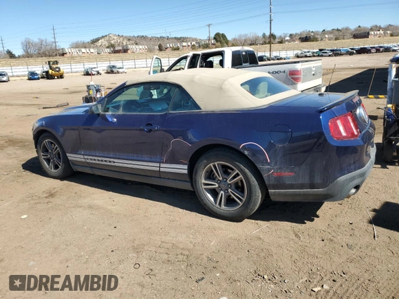 2012 Ford Mustang V6 with VIN 1ZVBP8EM5C5257187, listed as a Copart auction lot 48077825 with 122,794 mi miles and Salvage Title. Bid and sale history available at carsss.com. Image 2.
