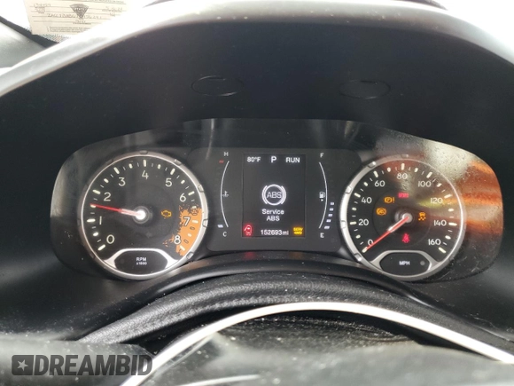 2018 Jeep Renegade Sport with VIN ZACCJBAB6JPH56241, listed as a Copart auction lot 54139495 with 152,693 mi miles and Salvage title. Bid and sale history available at DreamBid. Image 9.