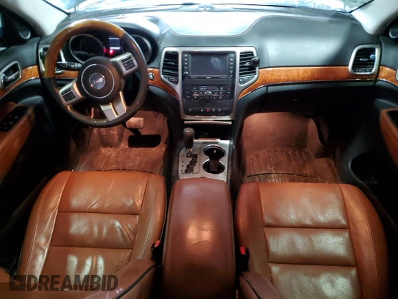 2013 Jeep Grand Cherokee Overland with VIN 1C4RJFCGXDC606880, listed as a Copart auction lot 46447375 with 108,075 mi miles and Clean Title. Bid and sale history available at carsss.com. Image 8.