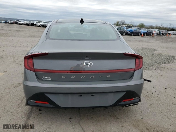2022 Hyundai Sonata SEL with VIN KMHL14JA2NA209651, listed as a Copart auction lot 53976695 with 23,275 mi miles and Salvage Title. Bid and sale history available at carsss.com. Image 6.