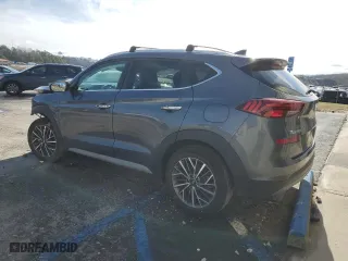 2021 Hyundai Tucson Limited with VIN KM8J33AL7MU407944, listed as a Copart auction lot 44103475 with 36,727 mi miles and Salvage Title. Bid and sale history available at carsss.com. Image 2.