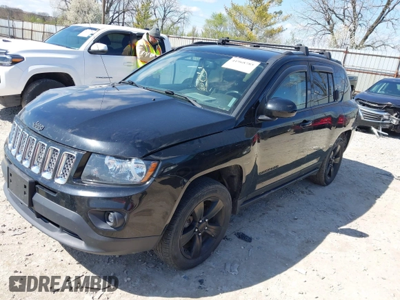 2017 Jeep Compass High Altitude with VIN 1C4NJDEB1HD151132, listed as a IAAI auction lot 41968785 with 164,273 mi miles. Bid and sale history available at carsss.com. Image 17.