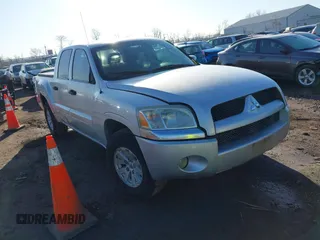 2006 Mitsubishi Raider LS with VIN 1Z7HT28K86S580062, listed as a IAAI auction lot 41766477 with 255,704 mi miles. Bid and sale history available at carsss.com. Image 1.