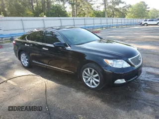 2008 Lexus LS 460 with VIN JTHBL46F485067927, listed as a Copart auction lot 52047645 with 177,648 mi miles and Salvage title. Bid and sale history available at DreamBid. Image 4.