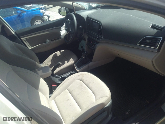 2017 Hyundai Elantra SE with VIN KMHD84LF0HU191162, listed as a IAAI auction lot 41453207 with 1 mi miles. Bid and sale history available at carsss.com. Image 5.
