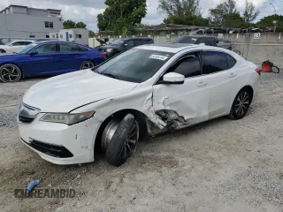 2015 Acura TLX z VIN 19UUB1F35FA010255, wystawiony jako Copart lot #54104745 z przebiegiem 90 602 mil mil oraz Szkoda całkowita • Salvage title. Historia ofert i sprzedaży dostępna na DreamBid. Obrazek 1.