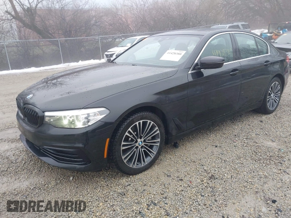 2019 BMW 5 Series 540i xDrive with VIN WBAJE7C51KWW21475, listed as a IAAI auction lot 41428380 with 53,872 mi miles and . Bid and sale history available at carsss.com. Image 19.