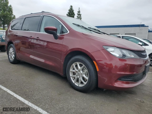 2021 Chrysler Voyager LXI with VIN 2C4RC1DG9MR546027, listed as a Copart auction lot 72005114 with 56,088 mi miles and Salvage Title. Bid and sale history available at carsss.com. Image 4.