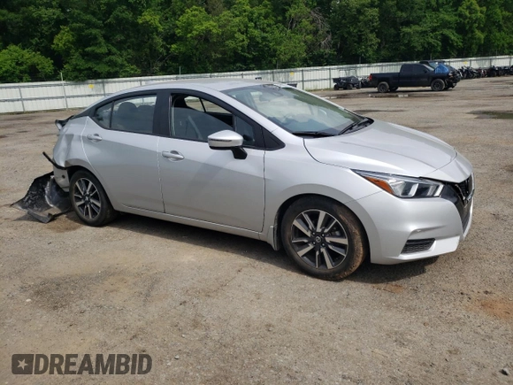 2021 Nissan Versa SV with VIN 3N1CN8EV1ML913900, listed as a Copart auction lot 54610095 with 7,698 mi miles and Salvage title. Bid and sale history available at DreamBid. Image 4.