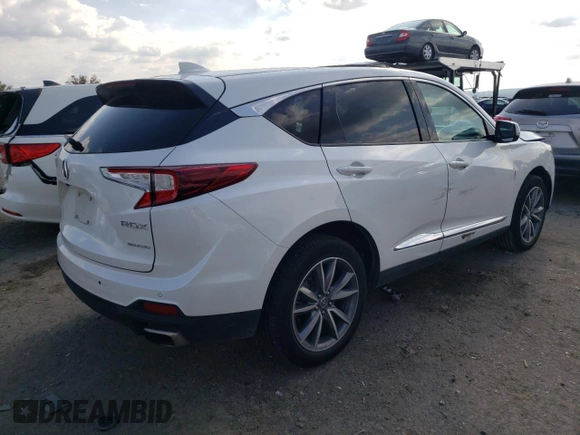 2022 Acura RDX w/Technology Package with VIN 5J8TC2H55NL015214, listed as a Copart auction lot 70308593 with 23,779 mi miles. Bid and sale history available at carsss.com. Image 3.