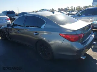 2015 Infiniti Q50 with VIN JN1BV7AP3FM346756, listed as a IAAI auction lot 41263330 with 144,991 mi miles. Bid and sale history available at carsss.com. Image 3.