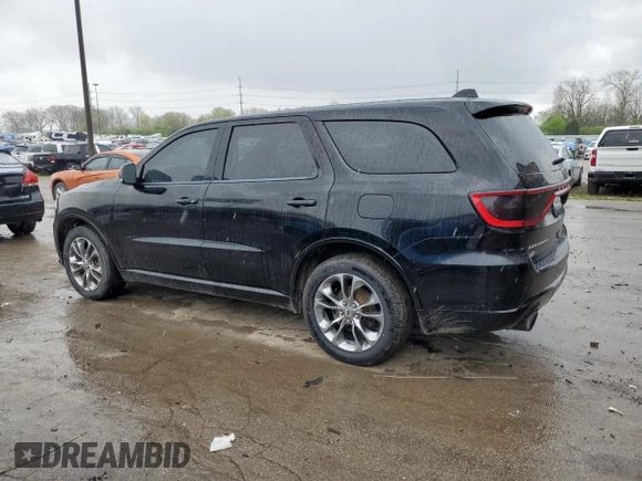 2019 Dodge Durango GT z VIN 1C4RDJDGXKC559615, wystawiony jako Copart lot #54871045 z przebiegiem 179 746 mil mil oraz Czysty tytuł • Clean title. Historia ofert i sprzedaży dostępna na DreamBid. Obrazek 2.