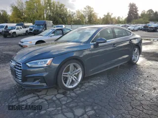 2018 Audi A5 Sportback Prestige with VIN WAUFNCF56JA079425, listed as a Copart auction lot 71785074 with 38,759 mi miles and Salvage Title. Bid and sale history available at carsss.com. Image 1.